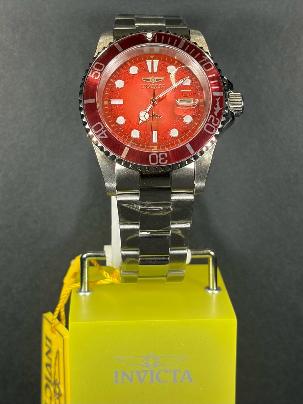 Invicta Pro Diver Vectide Men’s Watch 42mm Red Steel 50886 New